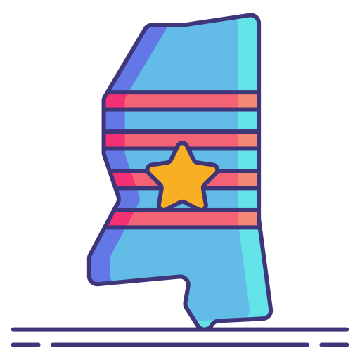 mississippi Flaticons Lineal Color icon