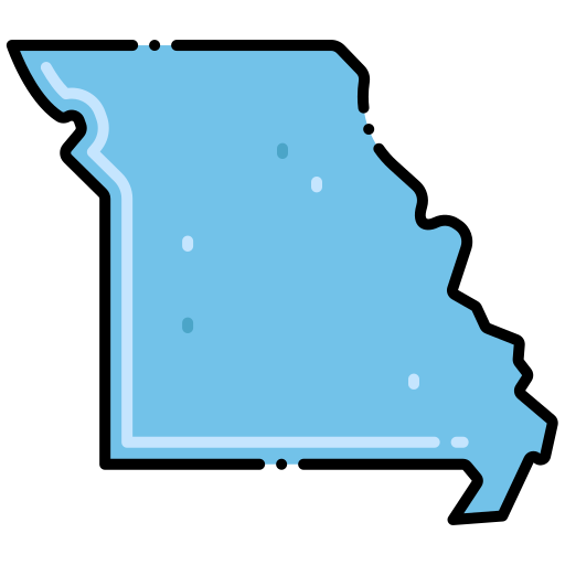 미국 지도 Flaticons Lineal Color icon