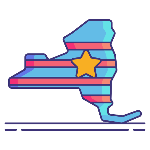 뉴욕 Flaticons Lineal Color icon