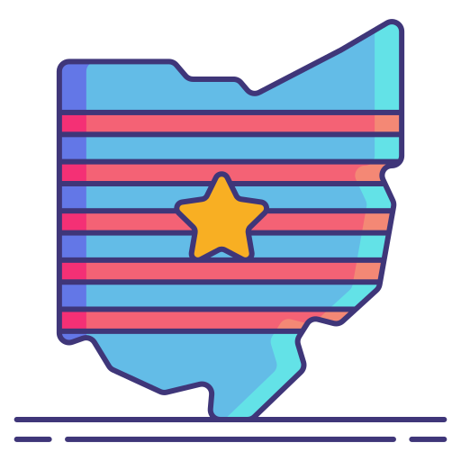 ohio Flaticons Lineal Color icoon