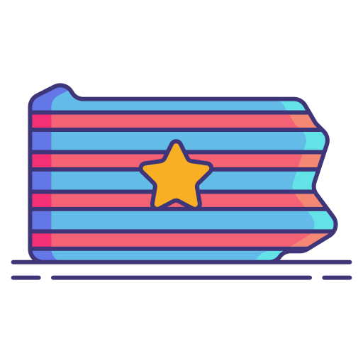 펜실베니아 Flaticons Lineal Color icon