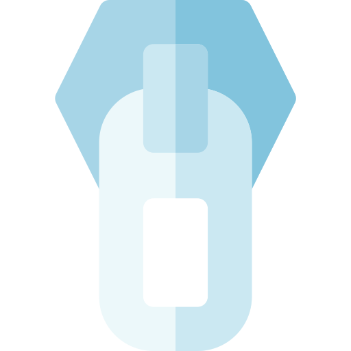 cremallera Basic Rounded Flat icono