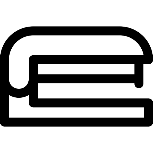 agrafeuse Basic Rounded Lineal Icône