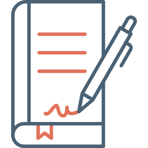 Signing Generic Outline Color icon