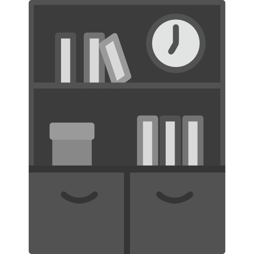 boekenplank Generic Grey icoon