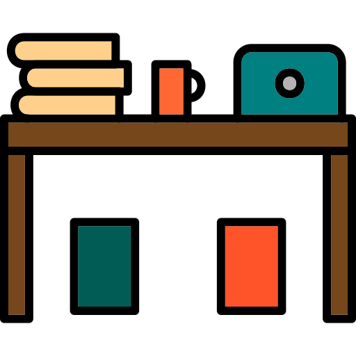 schreibtisch Generic Outline Color icon