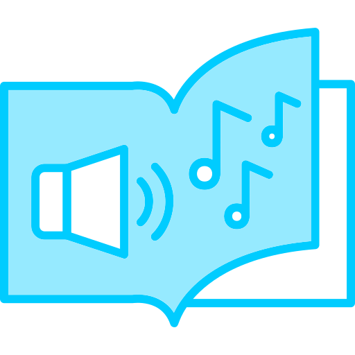 livre audio Generic Blue Icône