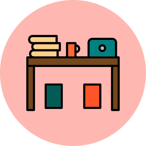 Desk Generic Outline Color icon