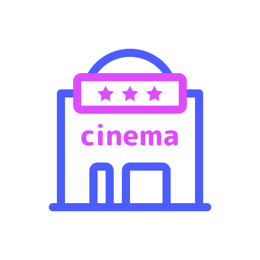 Movie theater Generic Outline Color icon