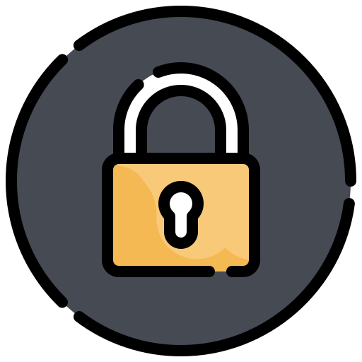 Padlock Generic Outline Color icon