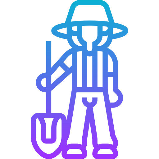 Farmer Meticulous Gradient icon