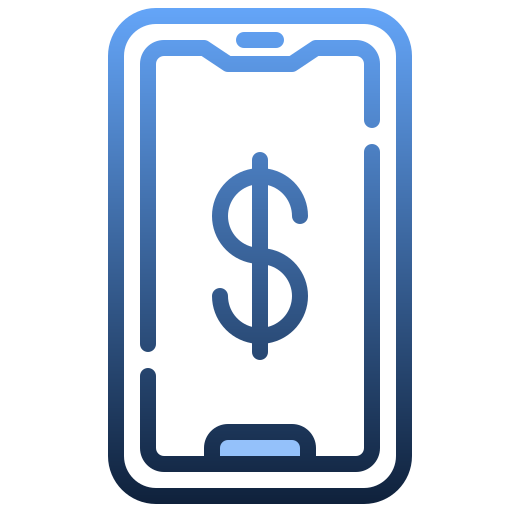 bankowość mobilna Generic Gradient ikona