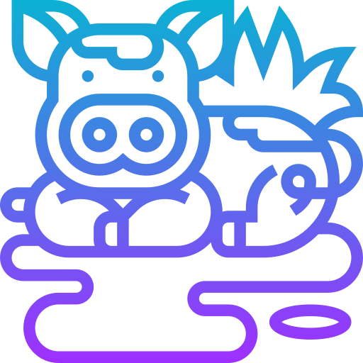 Pig Meticulous Gradient icon