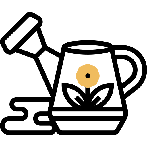 물 뿌리개 Meticulous Yellow shadow icon