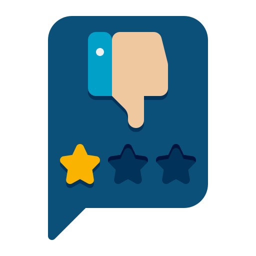 Bad review Flaticons Flat icon