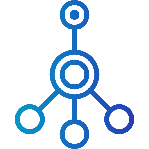 Network Smalllikeart Gradient icon