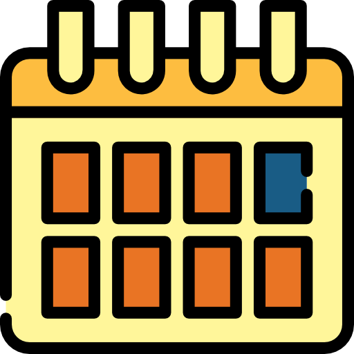 calendario Smalllikeart Lineal Color icono