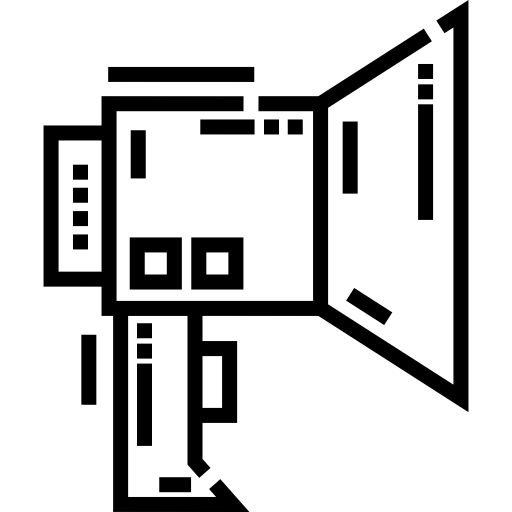 megafono Detailed Straight Lineal icona