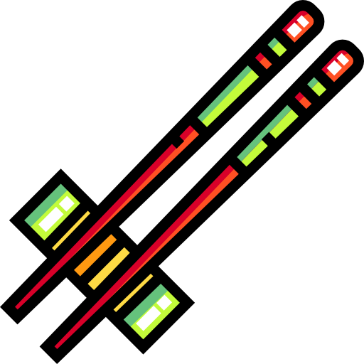 箸 Detailed Straight Lineal color icon