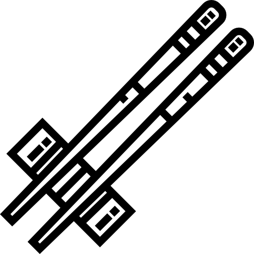 essstäbchen Detailed Straight Lineal icon