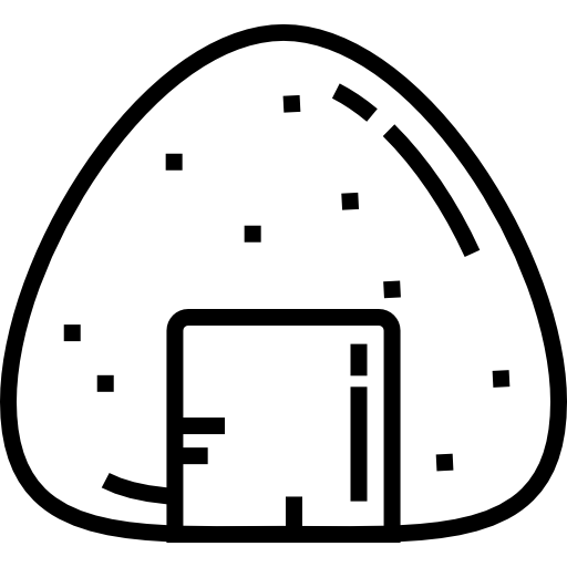 onigiri Detailed Straight Lineal ikona