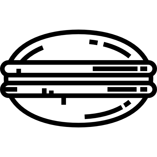dorayaki Detailed Straight Lineal ikona