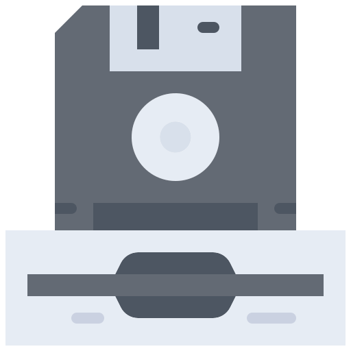 disquete Coloring Flat icono