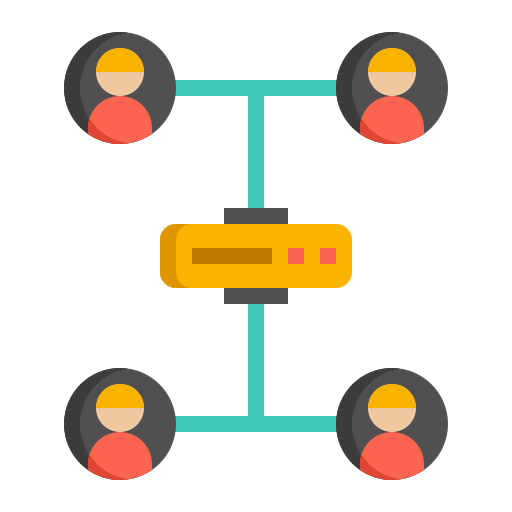 Клиенты Flaticons Flat иконка