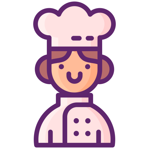 chef Flaticons Lineal Color Icône