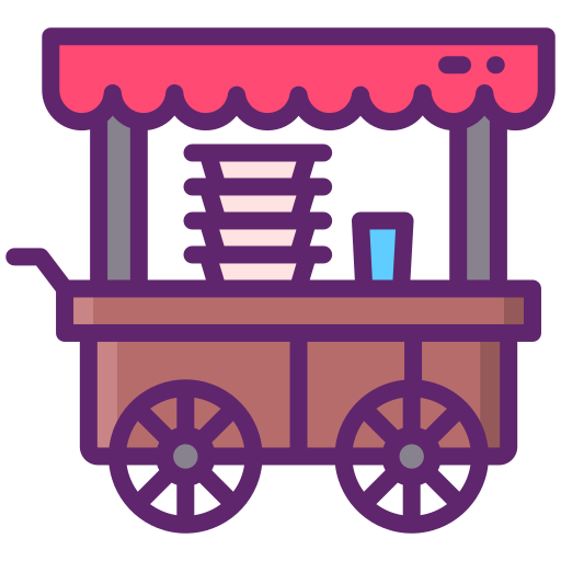 chariot alimentaire Flaticons Lineal Color Icône