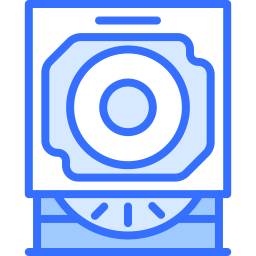 ディスクドライブ Coloring Blue icon