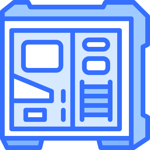 タワー型パソコン Coloring Blue icon