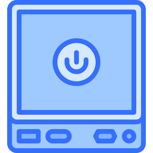 komputer Coloring Blue ikona