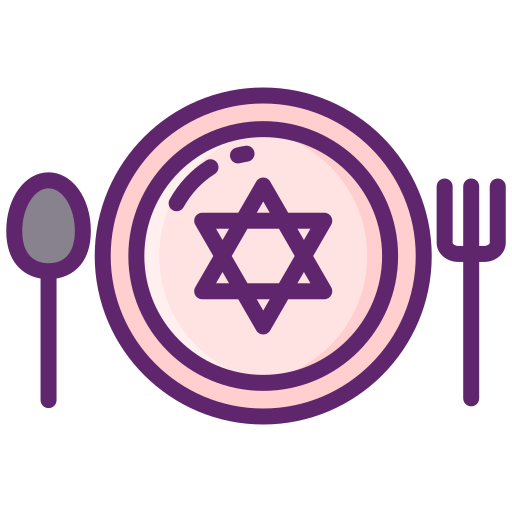 comestible según la ley judía Flaticons Lineal Color icono
