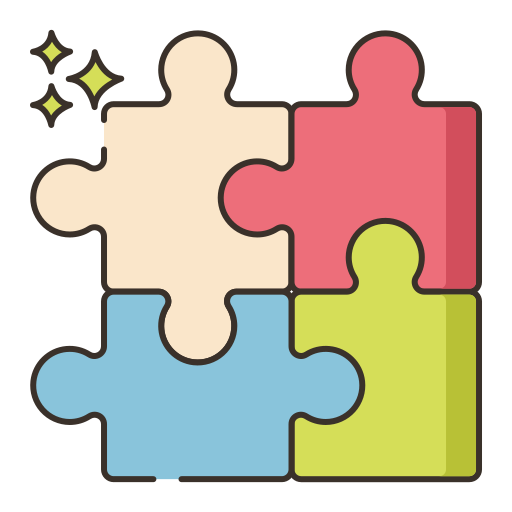 puzzle Flaticons Lineal Color icon