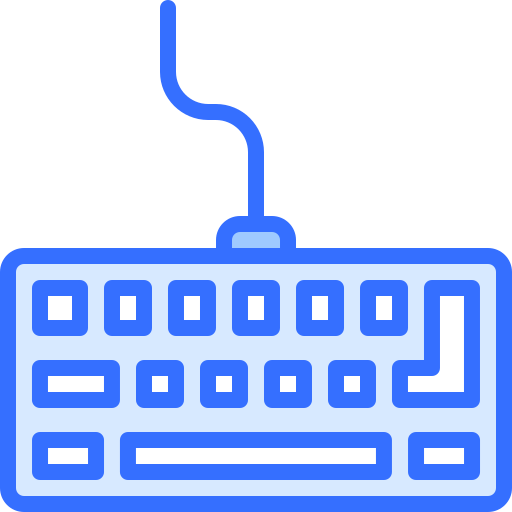 Keyboard Coloring Blue icon
