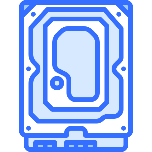 disque dur Coloring Blue Icône