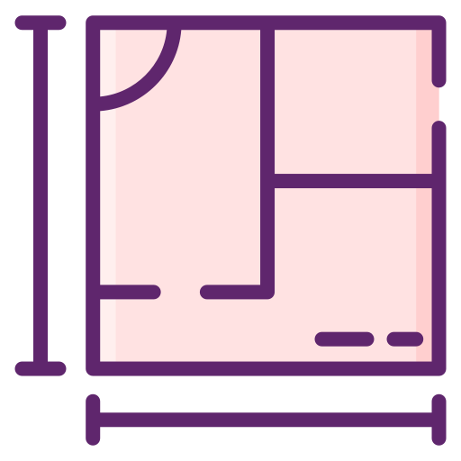 집 계획 Flaticons Lineal Color icon