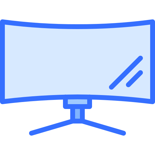 monitor Coloring Blue icono