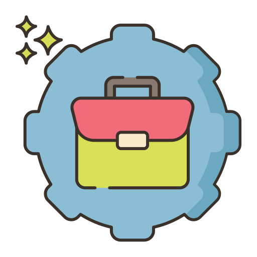 in arbeit Flaticons Lineal Color icon