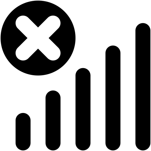 sem sinal Generic Glyph Ícone