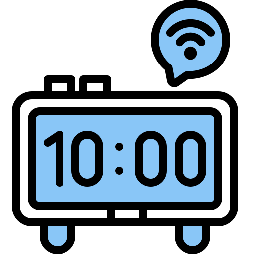 Цифровые часы Generic Fill & Lineal иконка