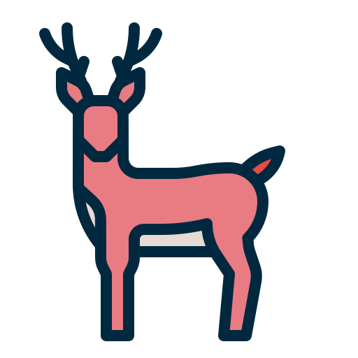 ciervo Generic Outline Color icono