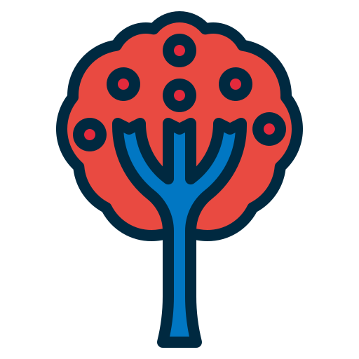 Apple tree Generic Outline Color icon