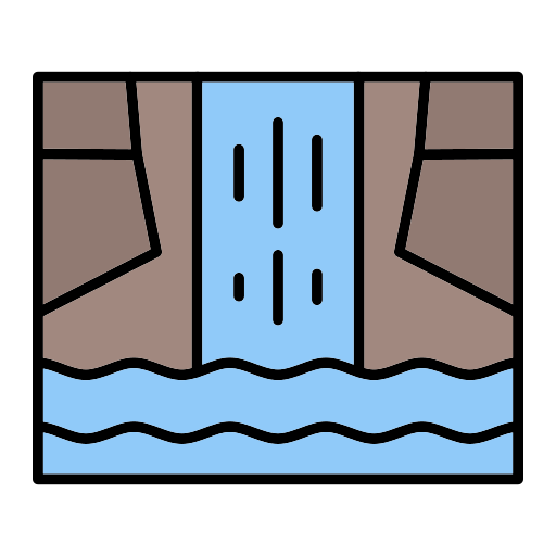 wasserfall Generic Outline Color icon