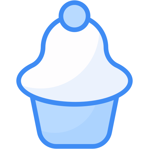 Cup cake Generic Blue icon
