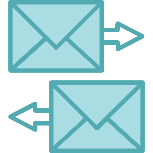 Échanger des courriers Generic Blue Icône