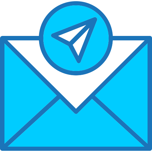 verzend mail Generic Blue icoon