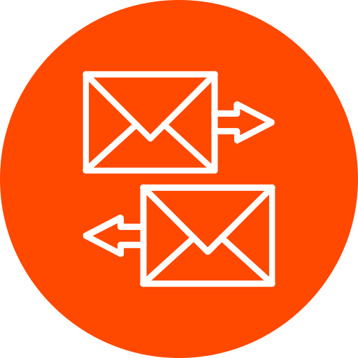 e-mails uitwisselen Generic Flat icoon