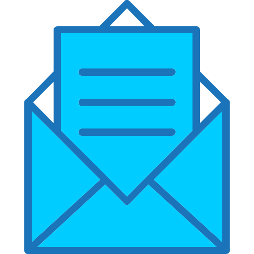 Mail Generic Blue icon